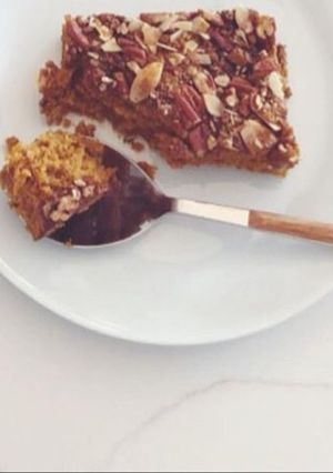 صورة لوصفة كيكة اليقطين 🍁🍂