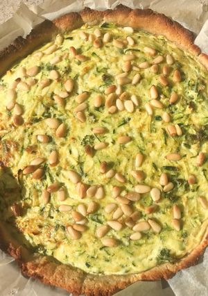 Une photo de Tarte courgettes fromage de chèvre
