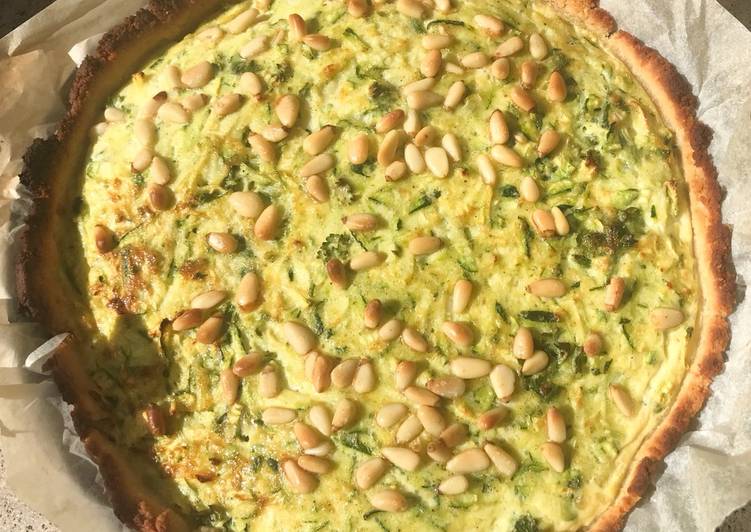 Recipe of Any-night-of-the-week Tarte courgettes fromage de chèvre