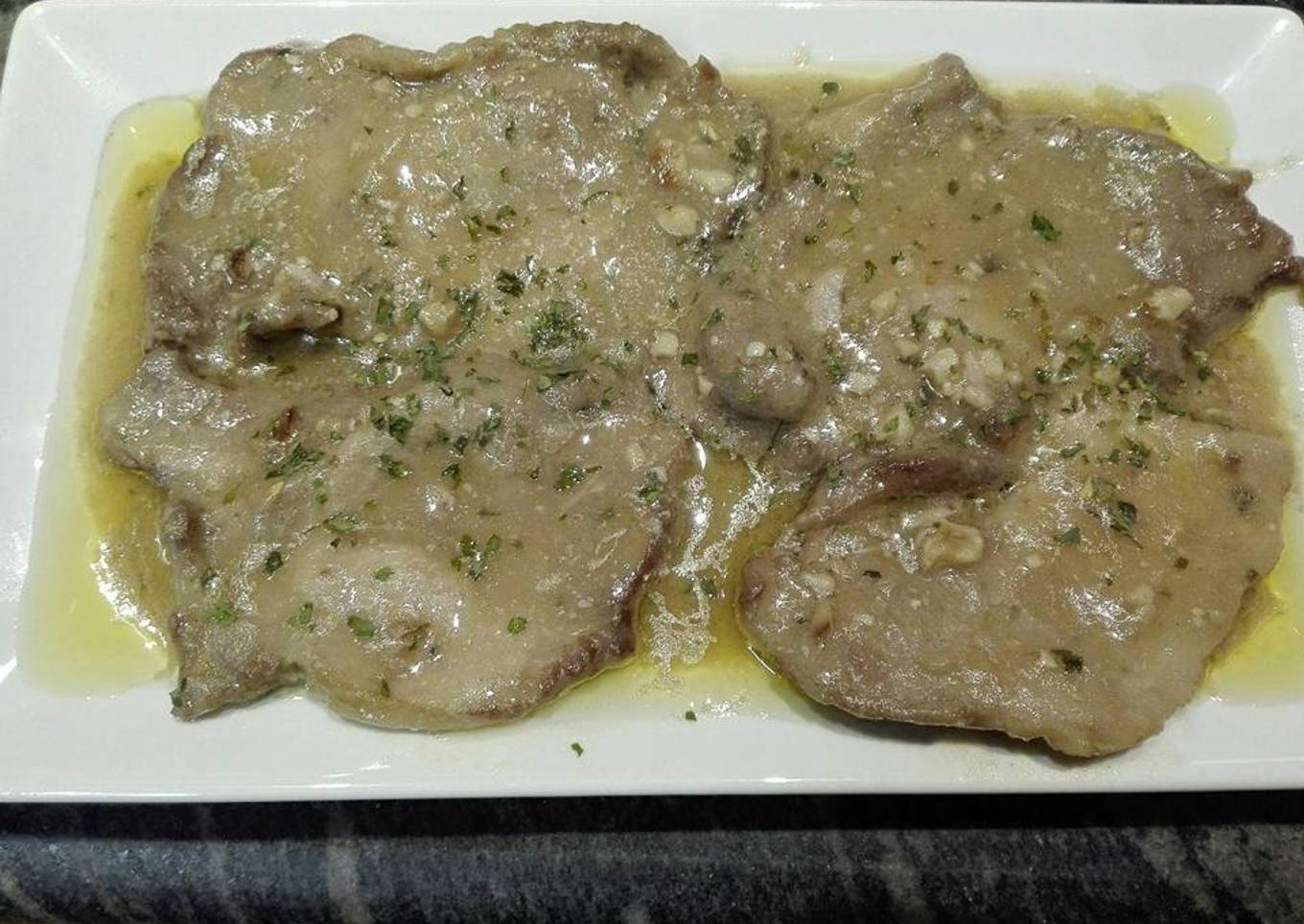 Lomo en salsa de nueces