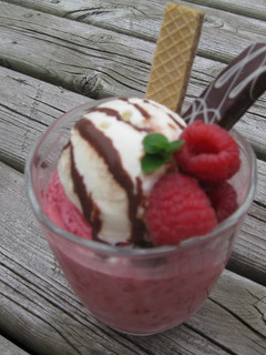 A picture of Raspberry Parfait.