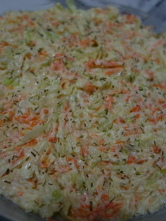 A picture of Coleslaw salad.