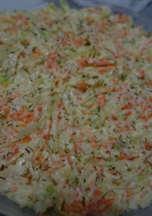 A picture of Coleslaw salad.