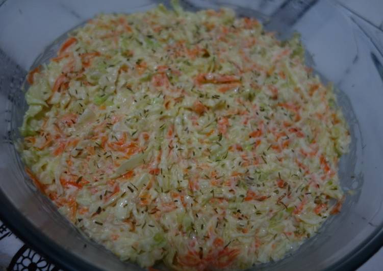 Step-by-Step Guide to Make Speedy Coleslaw salad