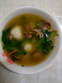 香菇肉絲苳筒鹹湯圓 的食譜成品照片