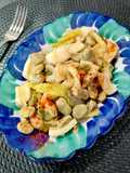 Calamar guisado con verduras