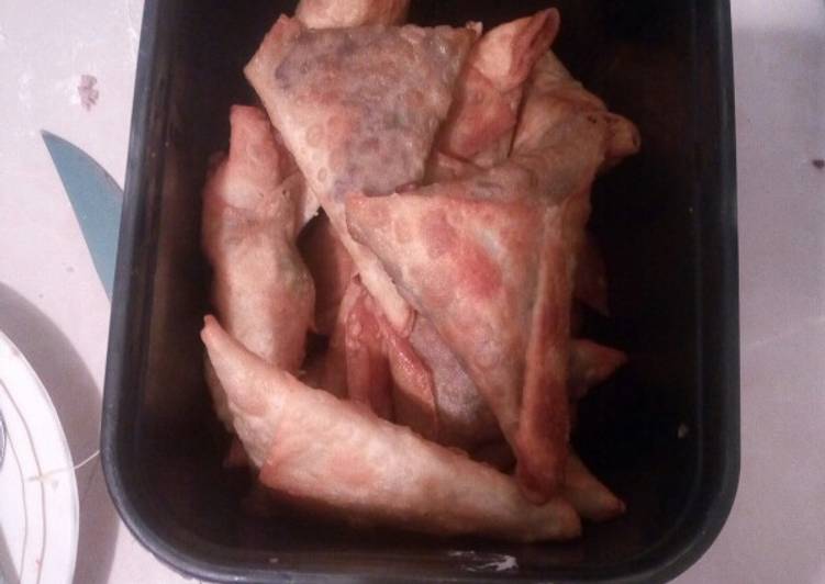 Recipe of Speedy Beef~vegetable samosa