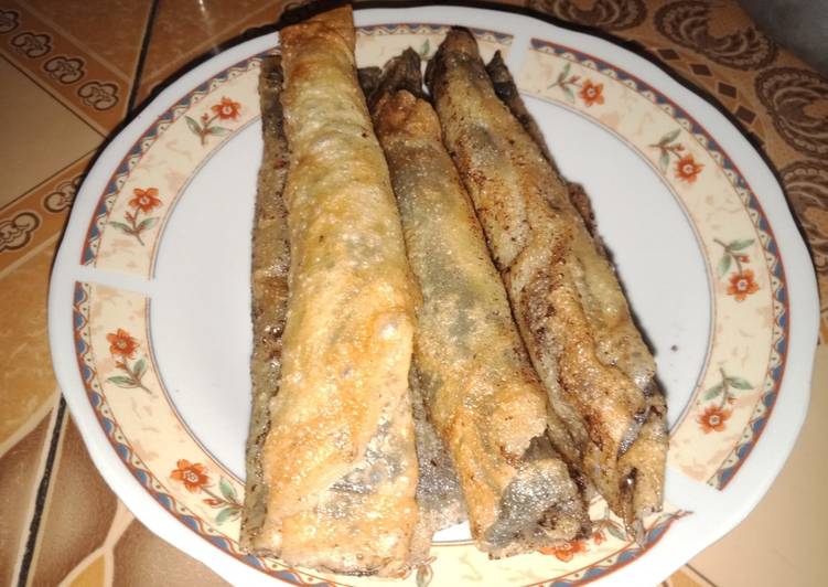 Lumpia pisang coklat