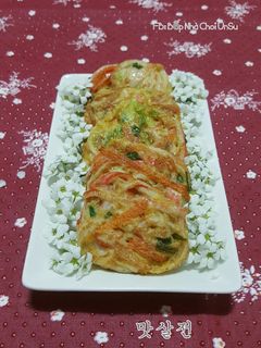 Hình của món Chả cua giả rán 맛살전.