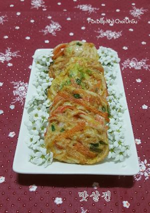 Hình của món Chả cua giả rán 맛살전.