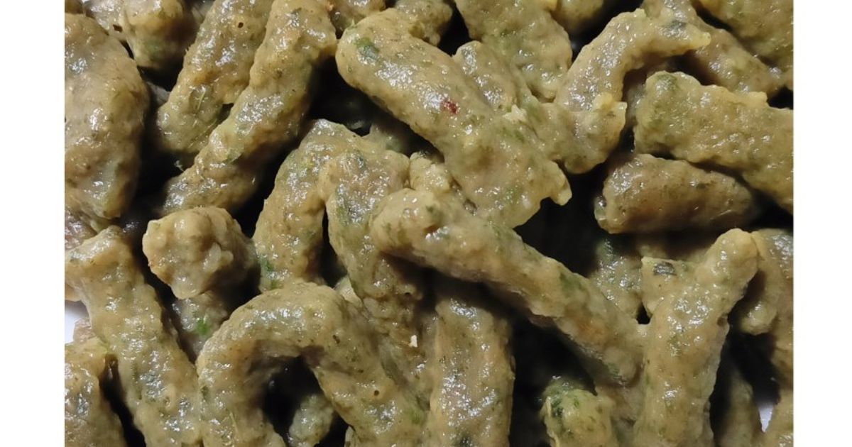 Cilok maizena Bayam merah