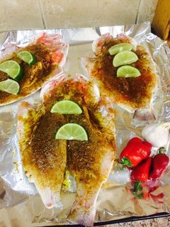صورة لوصفة سمك مشوي في الفرن🐟
