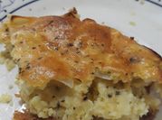 Una foto de torta de cebollas