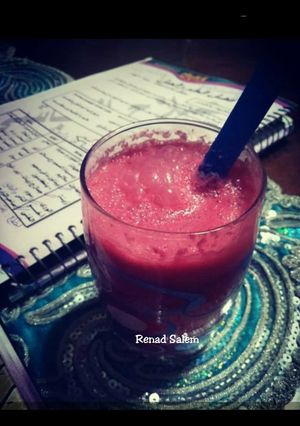 صورة لوصفة عصير الرمان 🍸😹