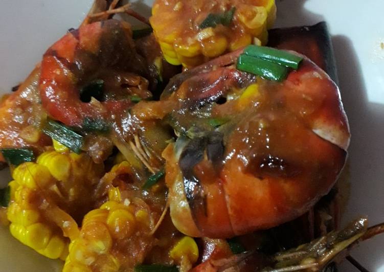 Udang galah saus pedas so simple