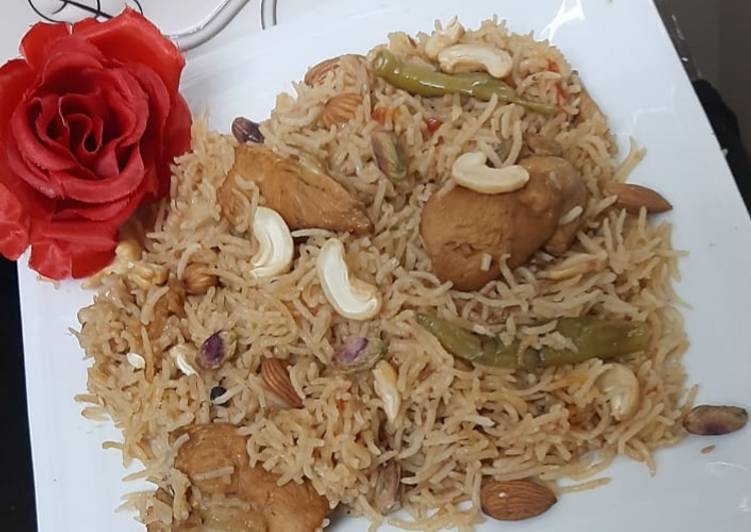 Easiest Way to Make Kashmiri chicken pulao 🍽