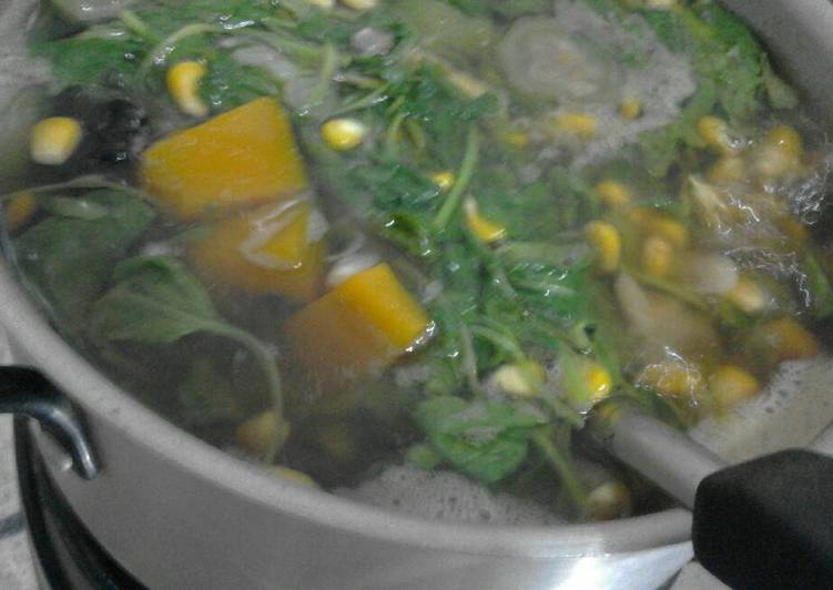 Cara termudah untuk Istimewa Makan di DimeSayur Bayam Bening 