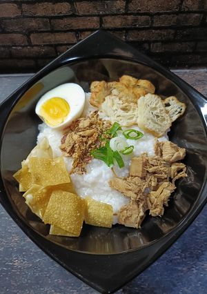 Foto resep Bubur Ayam Rice Cooker