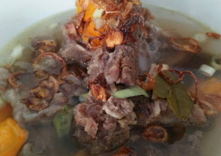 Sop tulang sapi praktis dan mudah