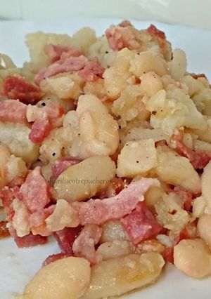 Foto principal de Salteado de judías blancas y coliflor