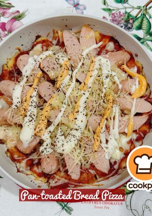 Gambar 👩‍🍳Pan-Toasted Bread Pizza