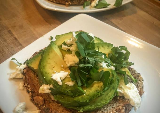 Recipe of Super Quick Homemade Goat Cheese Avocado Toast