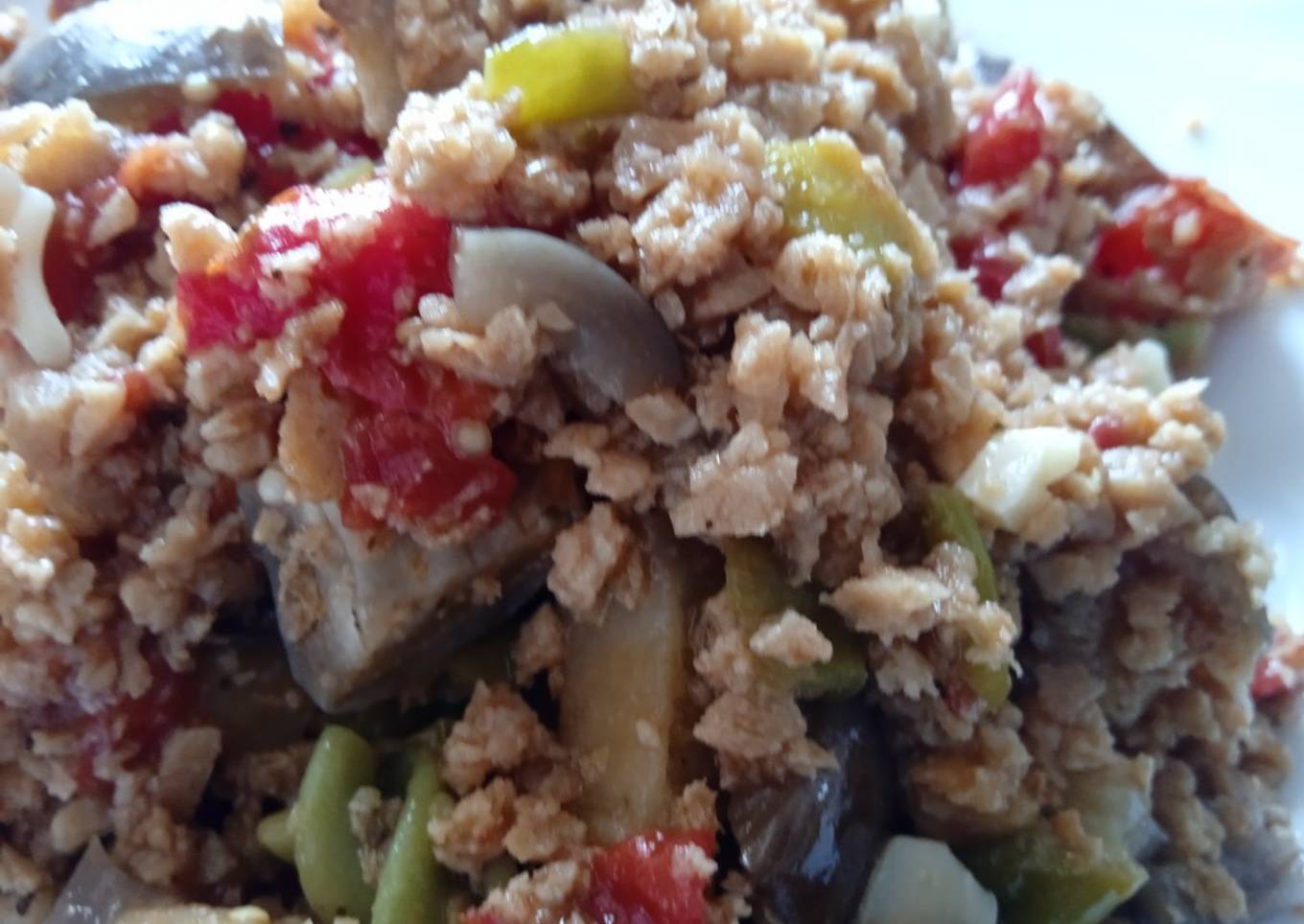 Soja texturizada con verduras