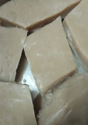 A picture of Water chestnut halwa.