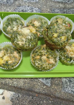 Una foto de Muffins de Espinacas y Queso