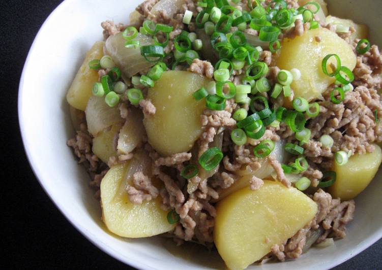 Recipe of Award-winning Pork Mince Nikujaga