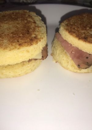 Una foto de Pan de harina de almendra al microondas