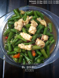 Foto resep Tumis buncis & cumi @la menik@liel's kitchen