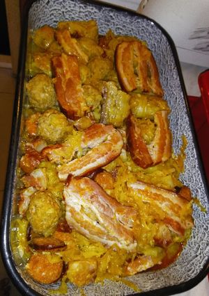 Tepsis, húsos káposzta 🥩🥓 recept fotója