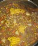 Guiso de fideo entre fino