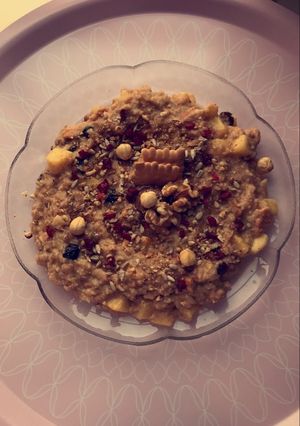 صورة لوصفة شوفان بالفاكهة🙆🏻: