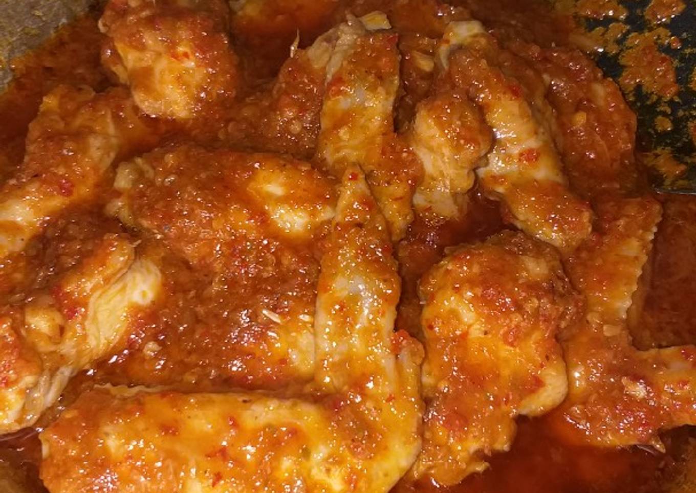 Balado sayap ayam simple enak