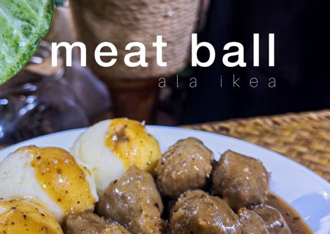 Resipi Meat Ball Ala Ikea Oleh 0h Hana Cookpad