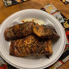 A picture of Easy grilled salmon.
