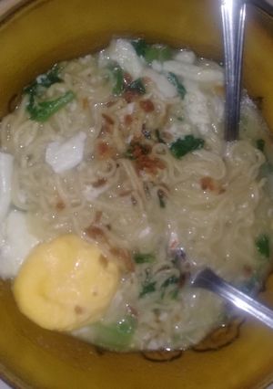 Foto resep Mie telur kuah pedas (bukan mie instan)