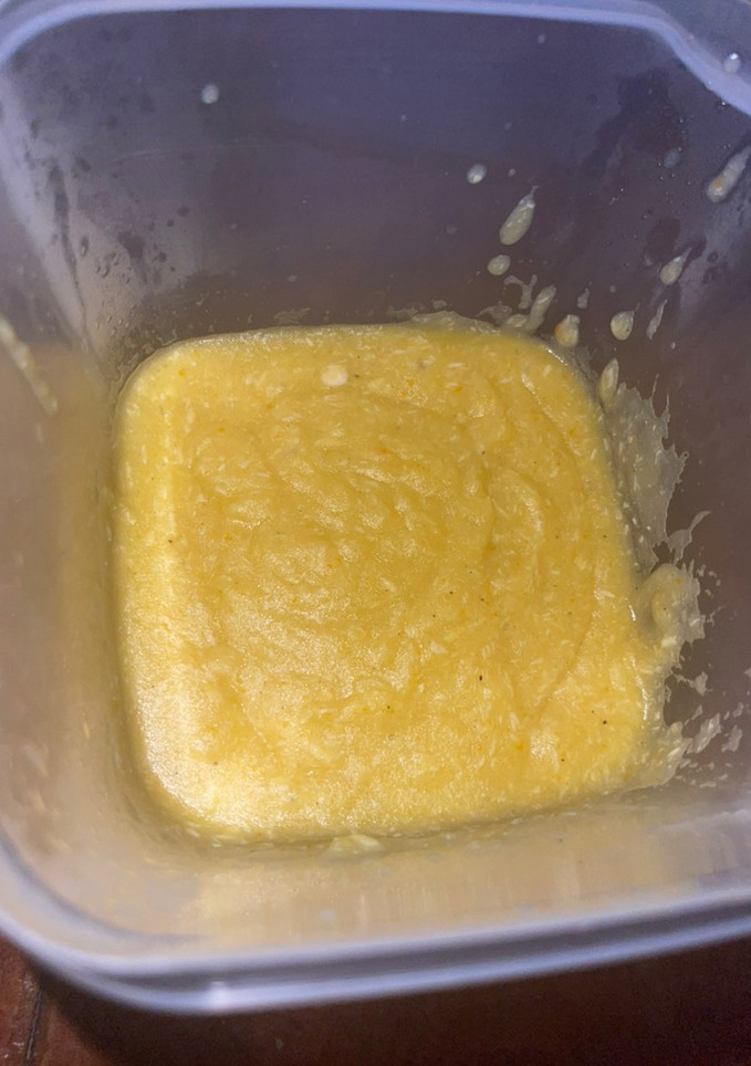 Una foto de Crema de calabacín y pollo
