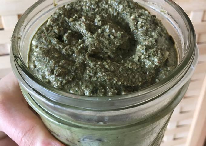 Low fat basil pesto