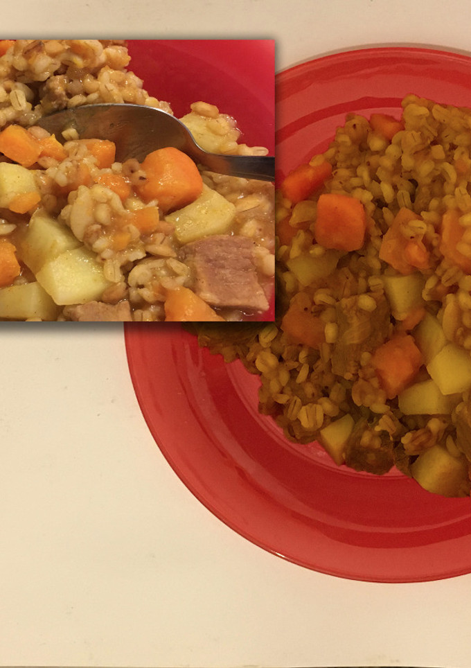 Una foto de Guiso lento para Pascua Cholent para Pesaj
