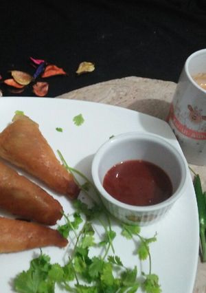 A picture of Minced Bread cones 💖💖.