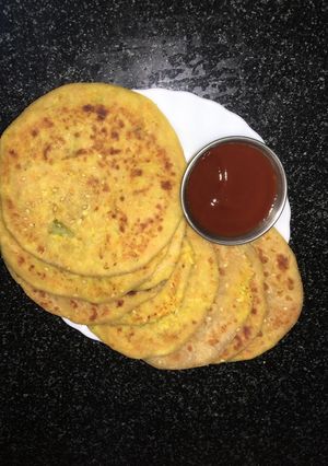 A picture of Corn Paratha.