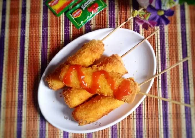 Resep Corndog Frozen Roti Tawar oleh Widjie Astuti - Cookpad