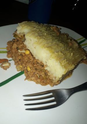 Una foto de Pastel de papas vegetariano