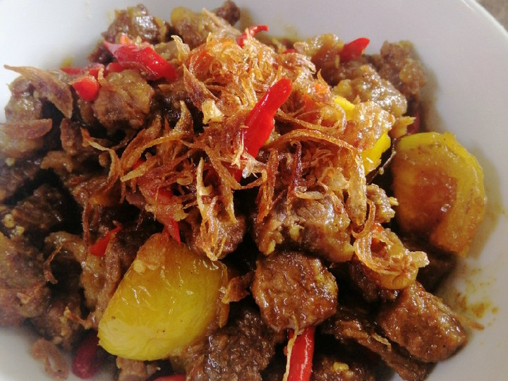 Standar Resep memasak Sate Goreng Daging Sapi hidangan Idul Adha  spesial