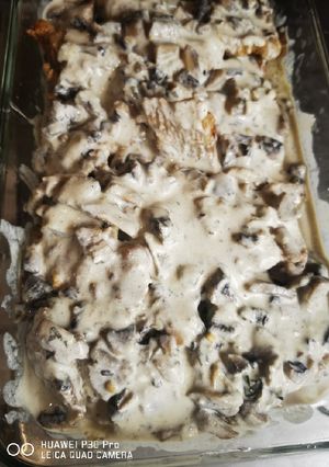 Tejszínes gombás Afrikai harcsa recept fotója