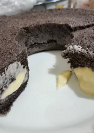 Foto resep Bolu Ketan Hitam Keju Lumer Kukus