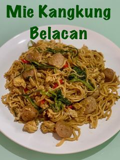 Foto resep Mie Kangkung Belacan